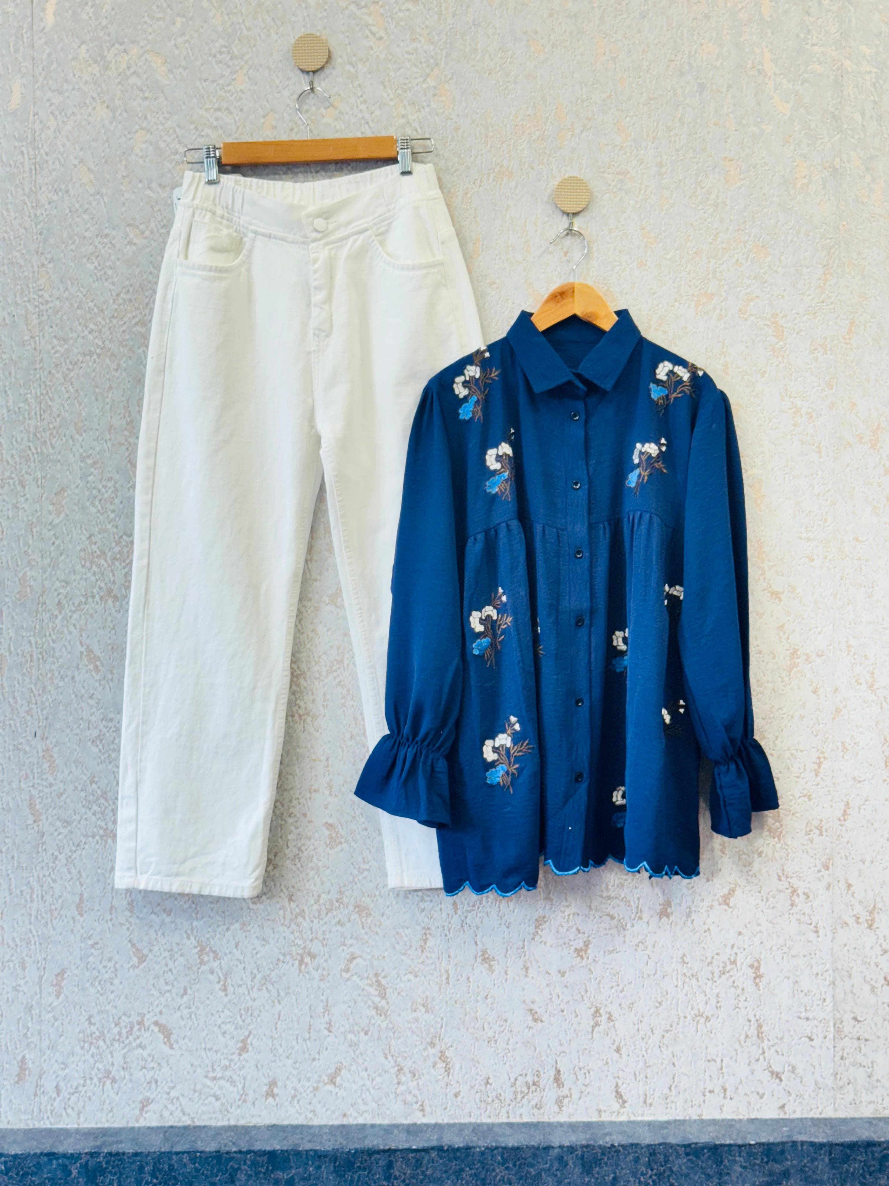 Stylish top and loosfit pant