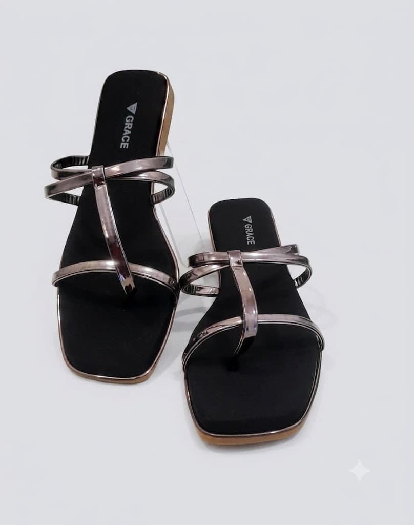 Grace Metallic Strap Sandals