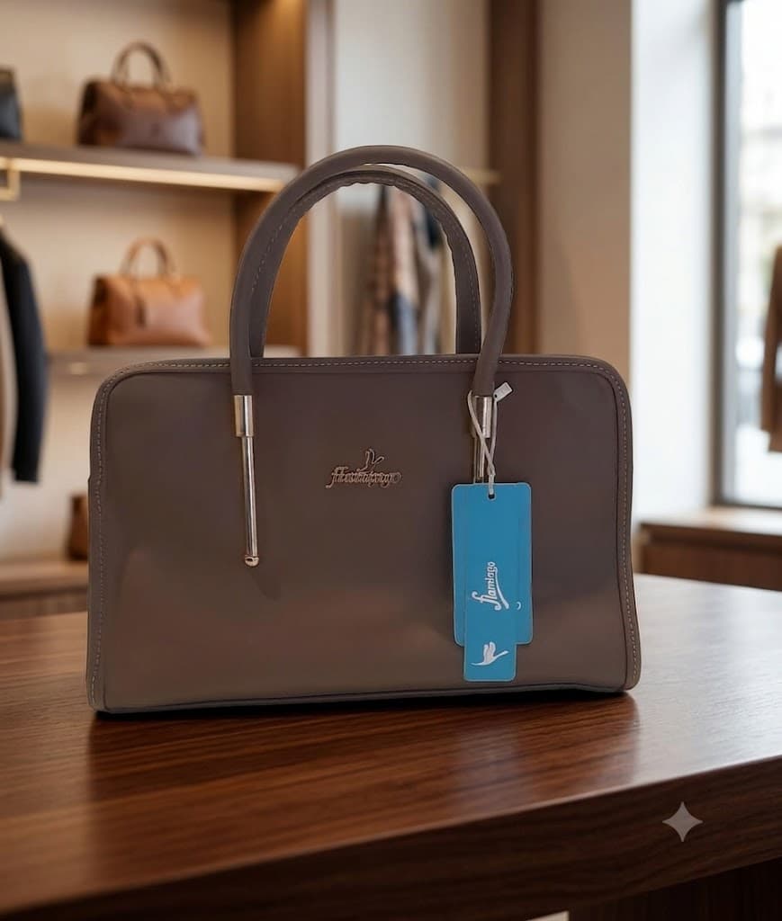 Flamingo Metal Hand Bag