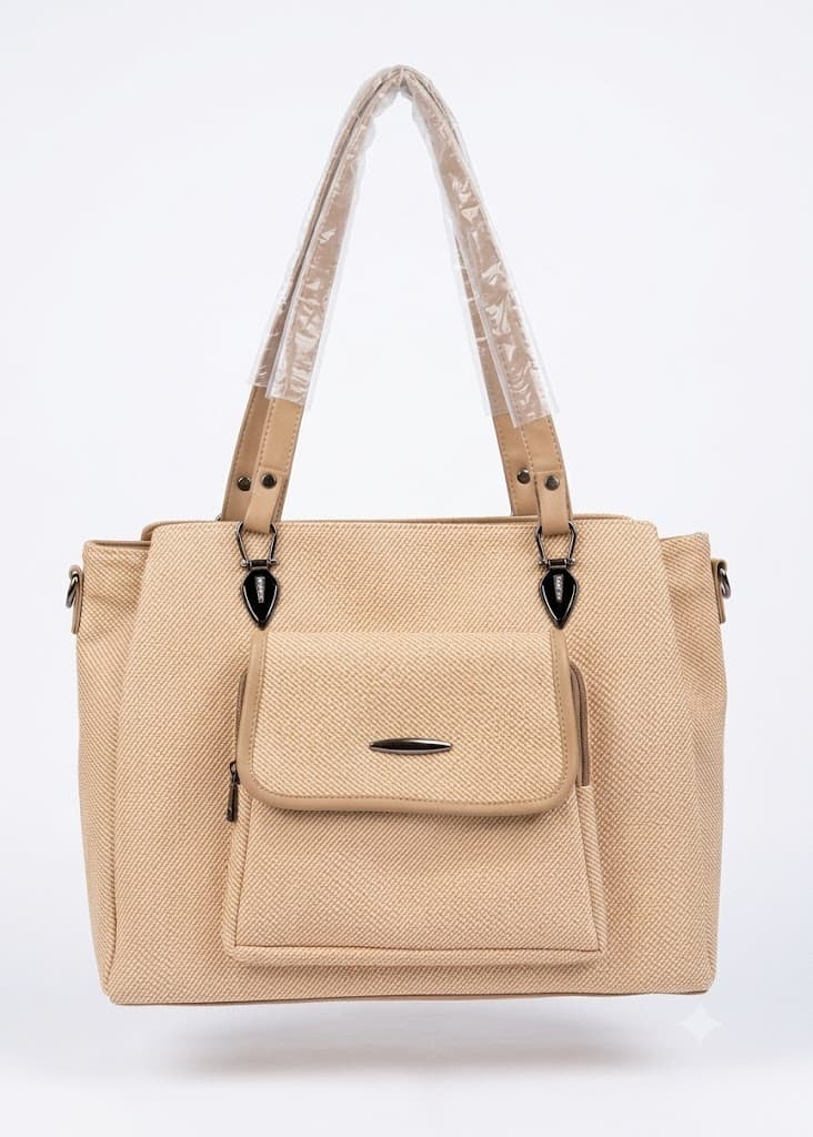 Beige Tote Bag