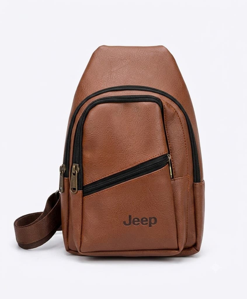 Tan Men & Women Shoulder Bag