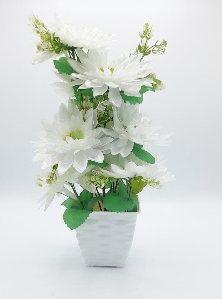 Artificial Flowers For Decoration White Sunflower , Ideal for vase, Home, Office Decor, Gifts, Craft, Artificial Plants