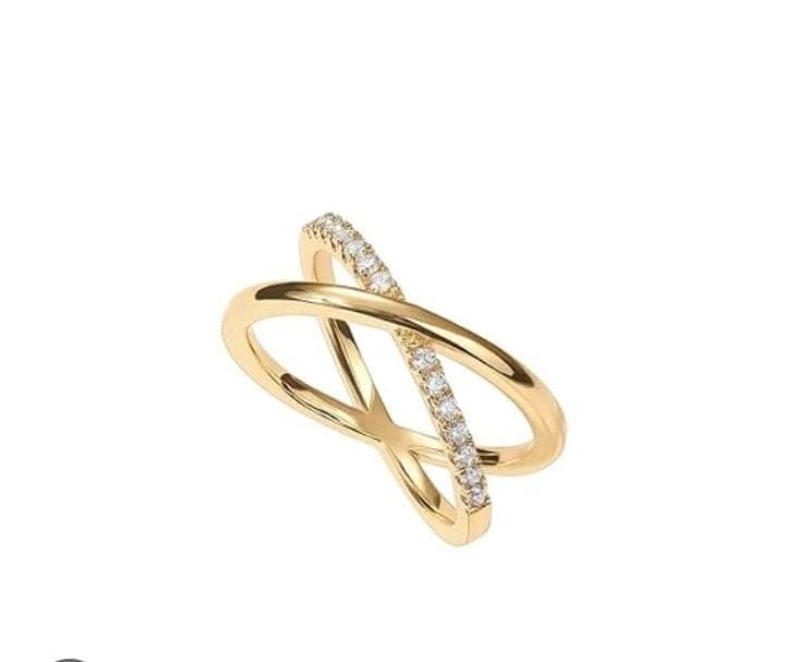 Gold Plated X Ring