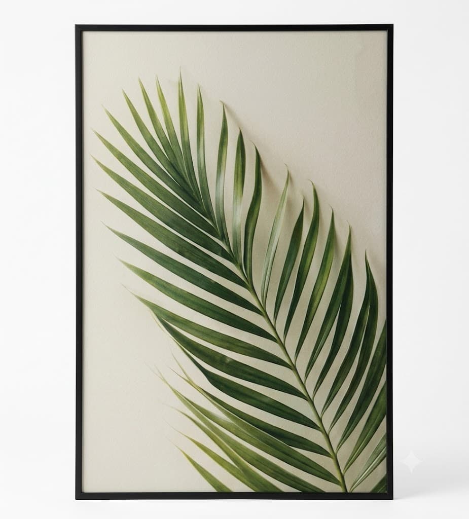 Palm Leaves Photography print,Tropical Wall Art