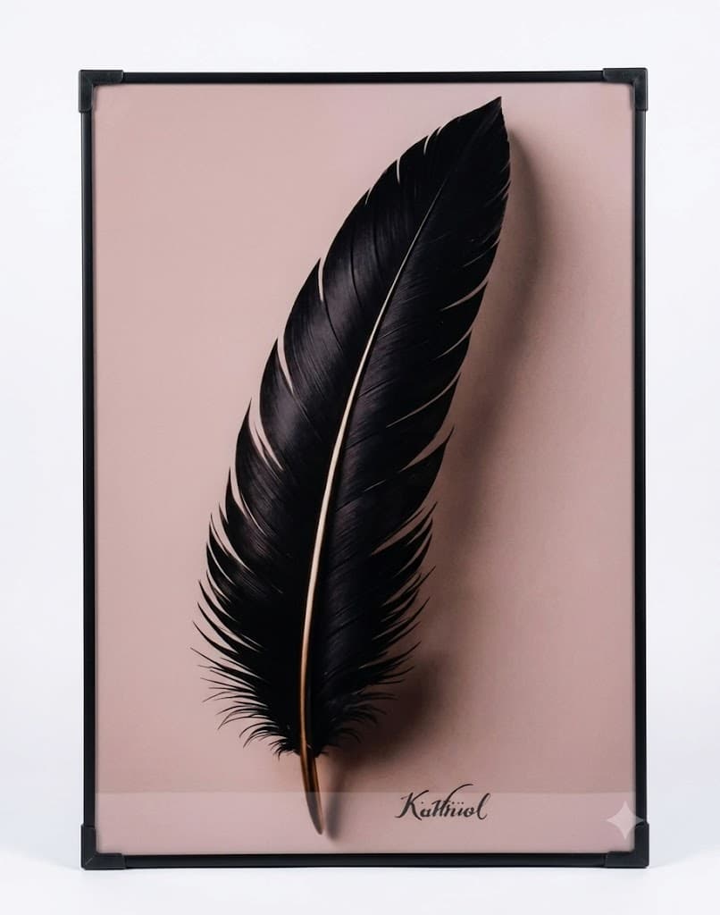 Crow Feather Print ,Fine Art
