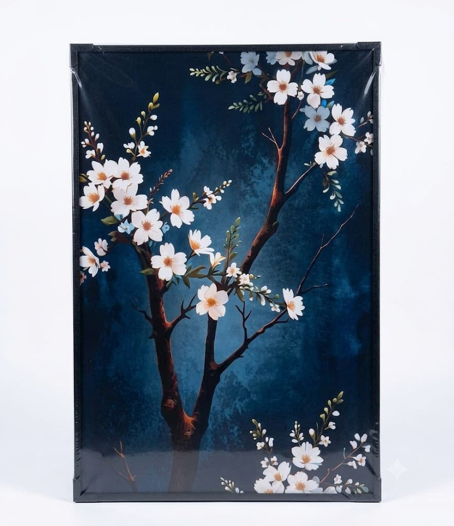 SAF Painting Framed Canvas Painting|Abstract Floral Theme Wall Art
