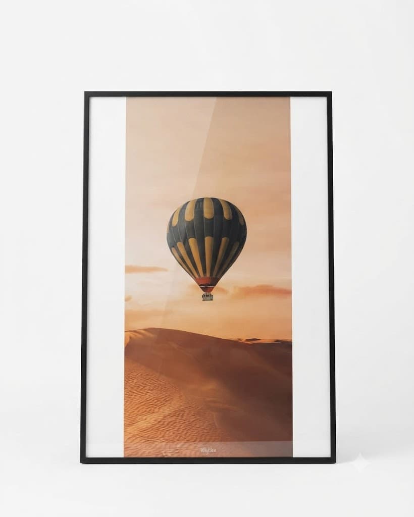 Decorative Painting Hot Air Blloon Sunset Posters Canvas Painting Wall Art Aesthetic Painting