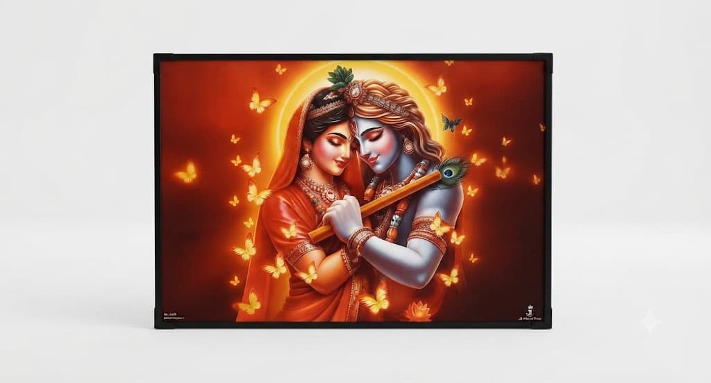 Khanna Prints Lord Radha & Krishna Photo Frame